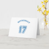 Carte Officiellement 17 (Fleur jaune)
