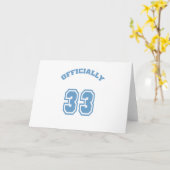 Carte Officiellement 33 (Fleur jaune)