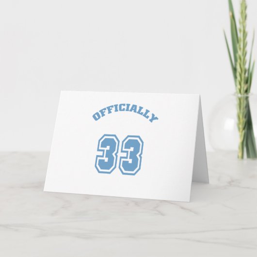 Carte Officiellement 33 (Devant)