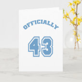 Carte Officiellement 43 (Fleur jaune)