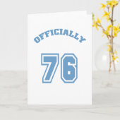 Carte Officiellement 76 (Fleur jaune)