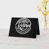 Carte Officiellement Retraité 2022 Plus Mon Problème (Fleur jaune)