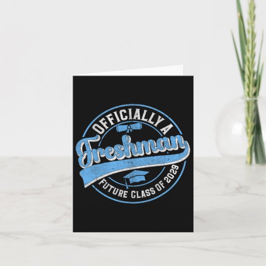 Carte Officiellement Un Freshman Cl De 2029 Premier Jour (Devant)