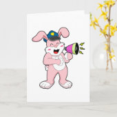 Carte Officier de police lapin Microphone (Fleur jaune)