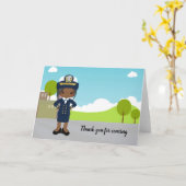 Carte Officier en uniforme de marine (Fleur jaune)