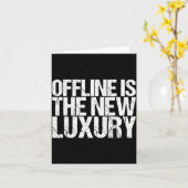 Carte Offline Is The New Luxury Shirt Funny Saying (Fleur jaune)
