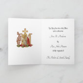 Carte Offrande de la messe catholique à la Vierge Marie  (Intérieur)