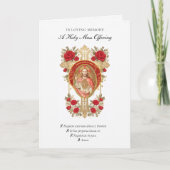 Carte Offrande de messe de sympathie catholique Jésus (Devant)