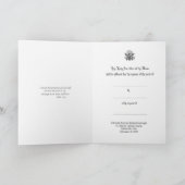 Carte Offrande de messe de sympathie catholique Jésus (Intérieur)