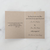 Carte Offrande traditionnelle de messe de sympathie cath (Intérieur)