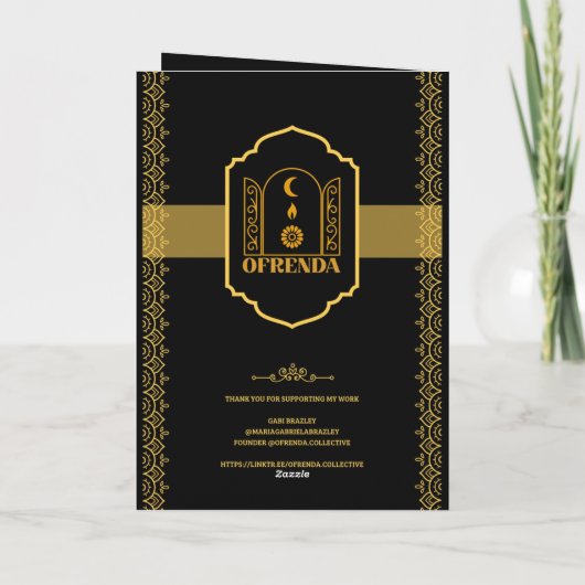 Carte "Offre Florale" - Botanique Main & Fleur (Dos)
