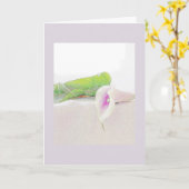 Carte Offre ta sympathie. (Fleur jaune)