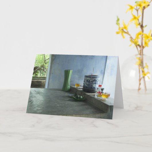 Carte Offres de pagodes vietnamiennes (Fleur jaune)