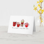 Carte Offrez-vous un joyeux petit café Noël (Fleur jaune)