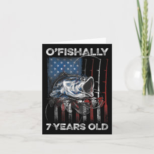 Carte Ofish 7 An Old Shirt 7th Birthday Fishing Us