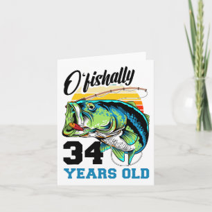 Carte Ofish &#; Years Old &#; Birthday Fishing B