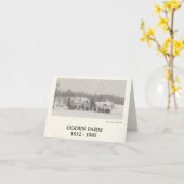 Carte Ogden Farm 1832-1985 Ville de Wallkill New York (Fleur jaune)