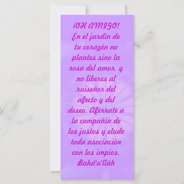 CARTE ¡OH AMIGO ! (Devant)