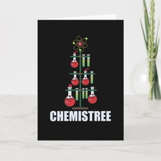 Carte Oh Arbre de Noël de Chimie professeur de Sciences (Devant)