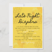 Carte Oh Baby Late Nigh Diaper Activité (Devant)