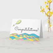Carte Oh, Bébé, les Endroits où tu Irás Félicitations (Fleur jaune)