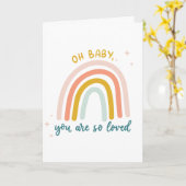 Carte Oh Bébé, Tu Es Si Amoureux (Fleur jaune)