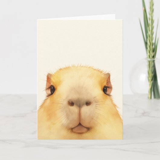 Carte Oh bonjour capybara (Devant)
