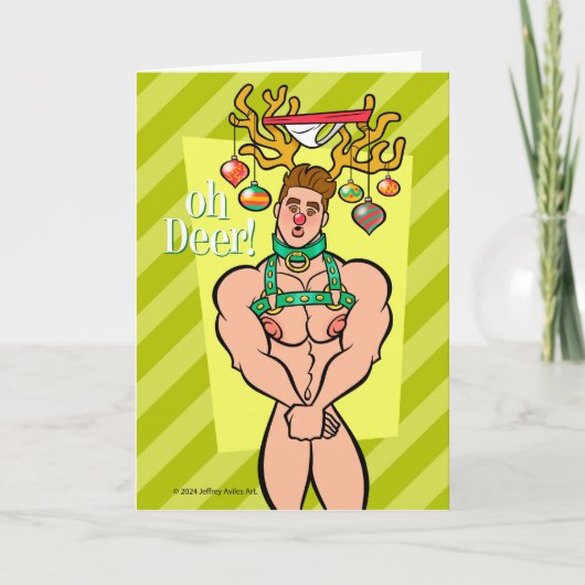 Carte Oh cerf costaud  (Devant)