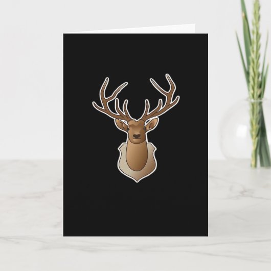 Carte Oh Cerf Design Minimaliste (Devant)