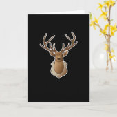 Carte Oh Cerf Design Minimaliste (Fleur jaune)