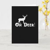 Carte Oh Cerf Style Graphique Propre (Fleur jaune)