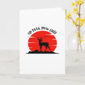 Carte Oh Cerf Style Mignon (Fleur jaune)
