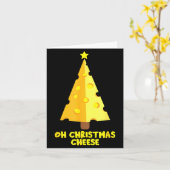Carte Oh Christmas Fromage Cadeau Drôle pour les Amateur (Fleur jaune)