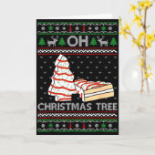 Carte Oh Christmas Tree Cakes Debbie Becky Jen Cake Love (Fleur jaune)