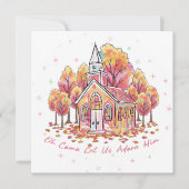 Carte “Oh Come Let Us Adore Him”  (Devant)