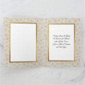 Carte "Oh Come Let Us Adore Him" Nativity Christmas (Intérieur)