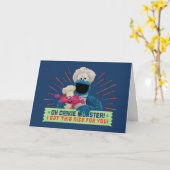 Carte Oh Cookie Monster ! J'Ai Ce Beau Pour Toi (Fleur jaune)