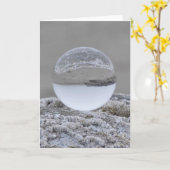 Carte Oh Crystal Ball Me conduire à l'océan - Frameable (Fleur jaune)