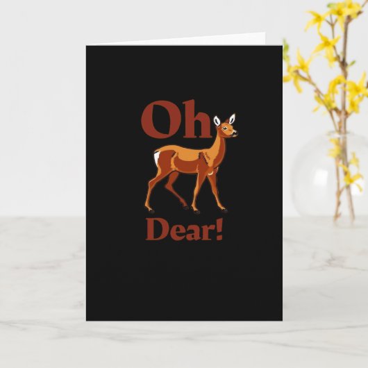 Carte Oh Dear Trendy Clean Design (Fleur jaune)