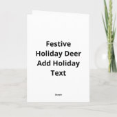 Carte Oh Deer Christmas Festive Holiday Design (Dos)