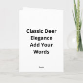 Carte Oh Deer Classic Style (Dos)