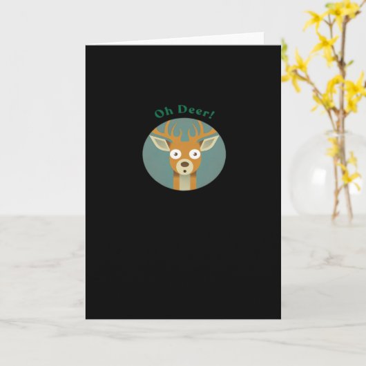 Carte Oh Deer Creative Style (Fleur jaune)