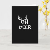 Carte Oh Deer Hunter Rustic Outdoor Design (Fleur jaune)