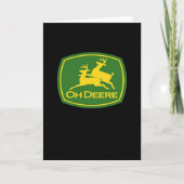 Carte Oh Deer Minimal Modern Design Folded Greeting Card (Devant)