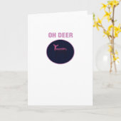 Carte Oh Deer Modern Aesthetic (Fleur jaune)