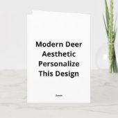 Carte Oh Deer Modern Aesthetic Style (Dos)