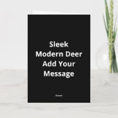 Carte Oh Deer Moderne et Élégant (Dos)