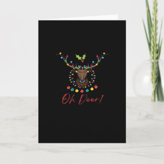 Carte Oh Deer Moderne et Élégant
