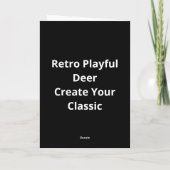 Carte Oh Deer Oh Dear Retro Classic Style (Dos)