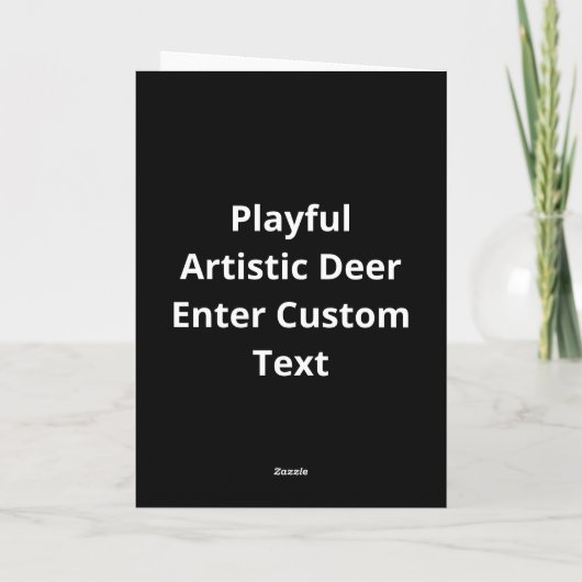Carte Oh Deer Playful Artistic Expression (Dos)